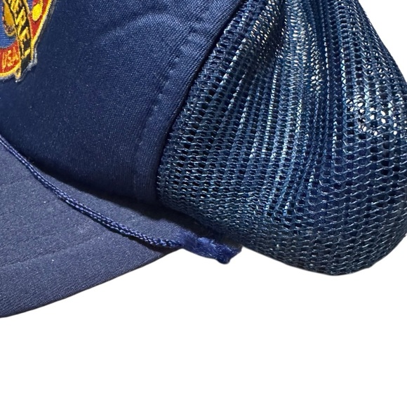 Vintage Nashville Trucker Hat I Was There Music City Patch Blue Snapback Cap - Picture 5 of 5